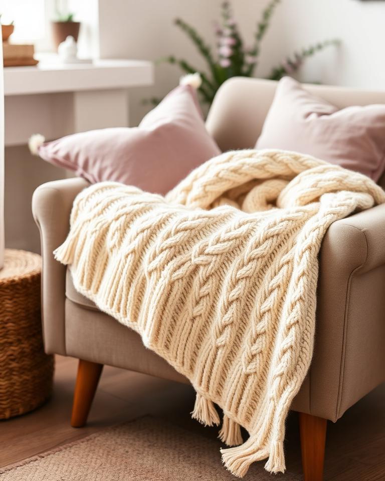 Cozy Cable Throw