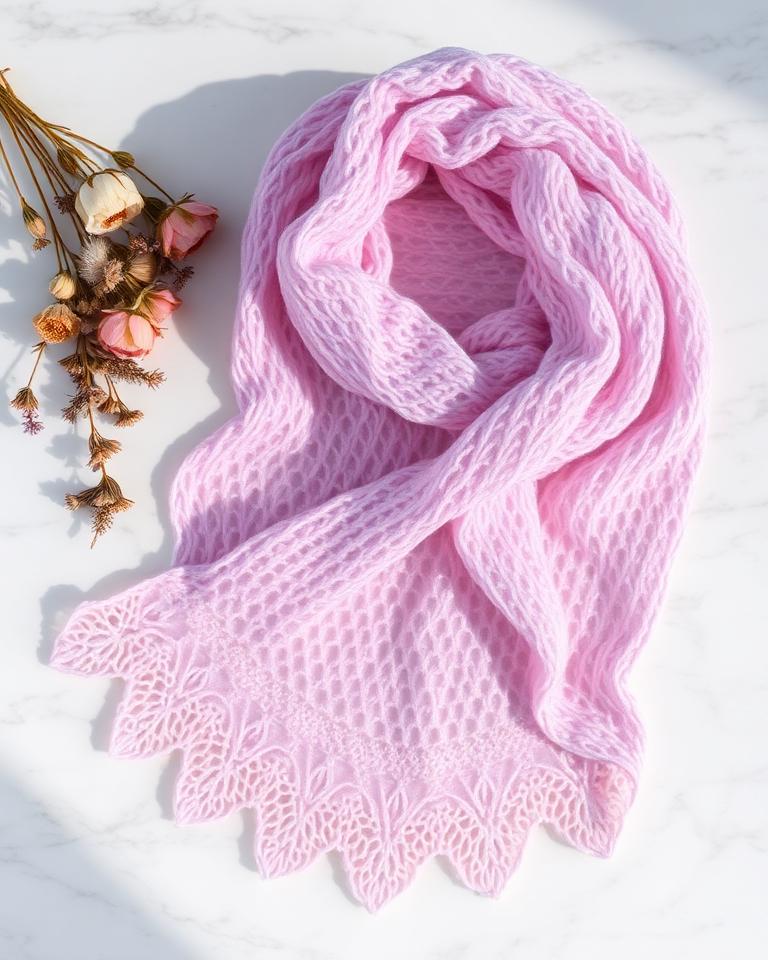 Lavender Lace Scarf